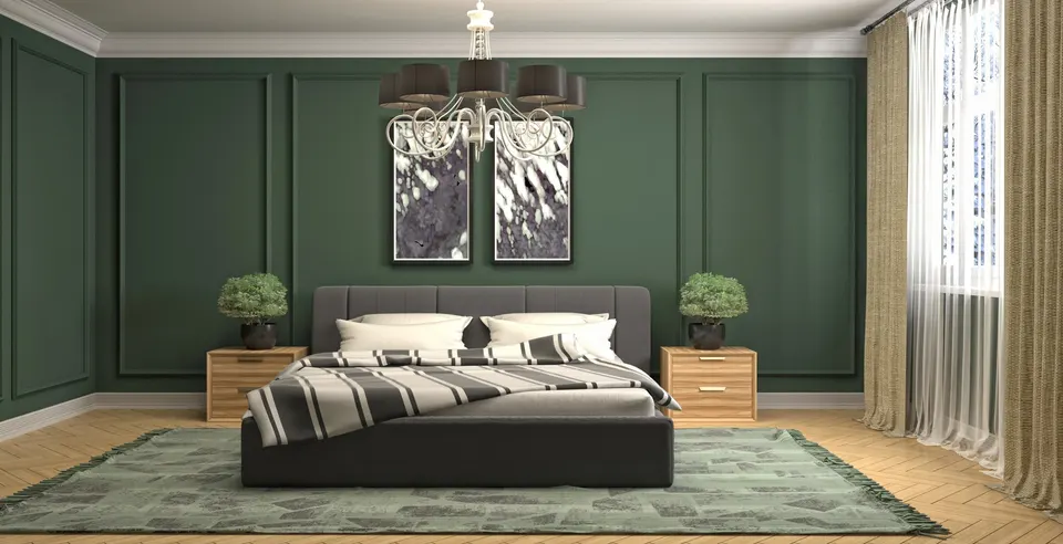 bedroom green
