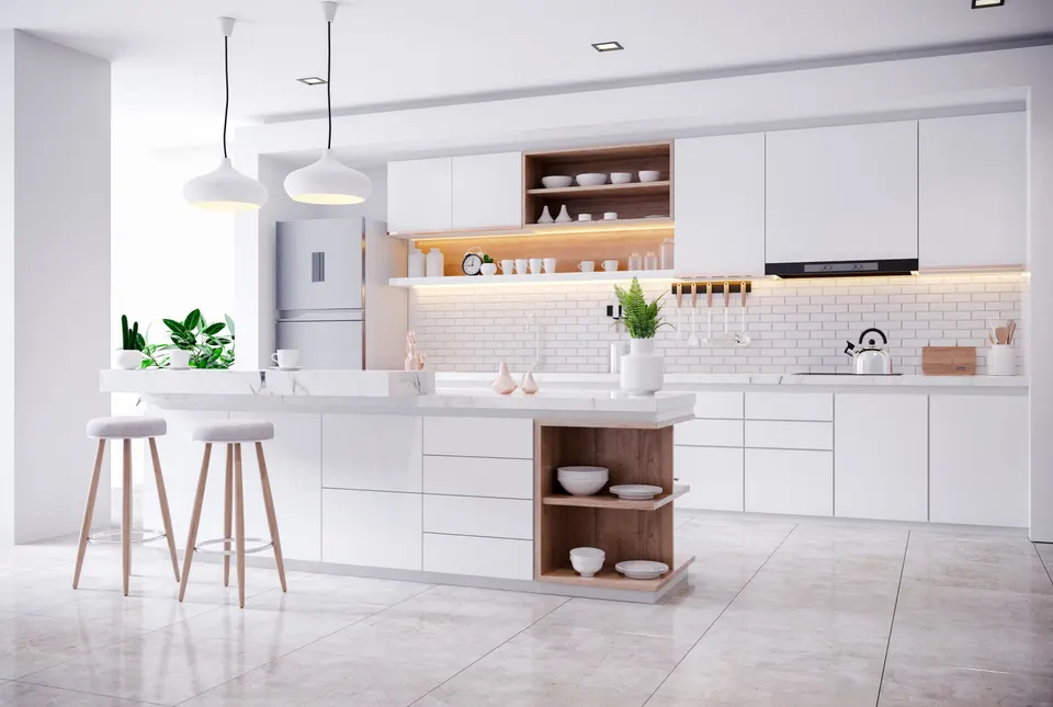 kitchen dark marble