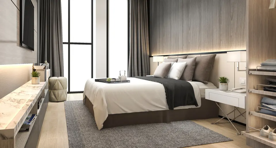 bedroom grey