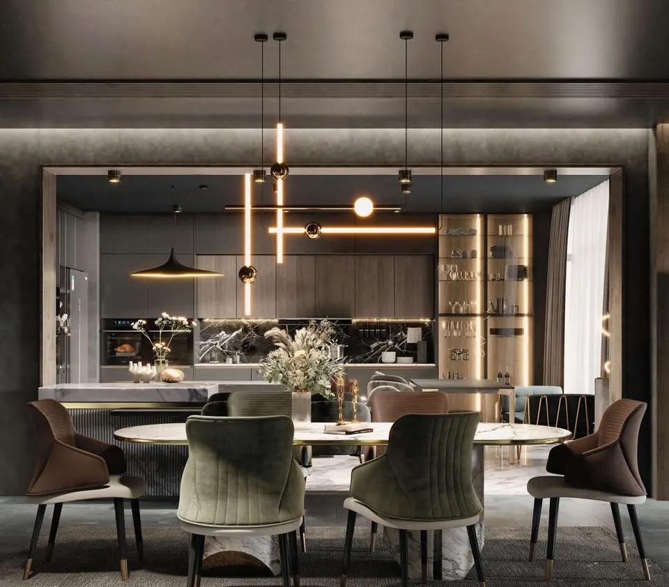 dining dark luxury